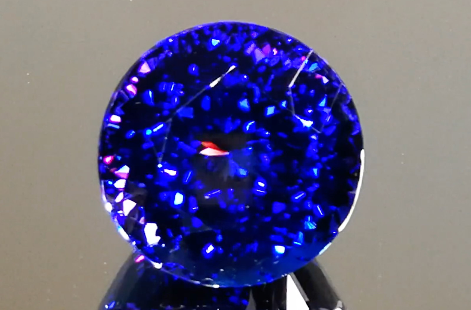 59.13ct Tanzanite Necklace with D Flawless Diamonds set in 18K White Gold