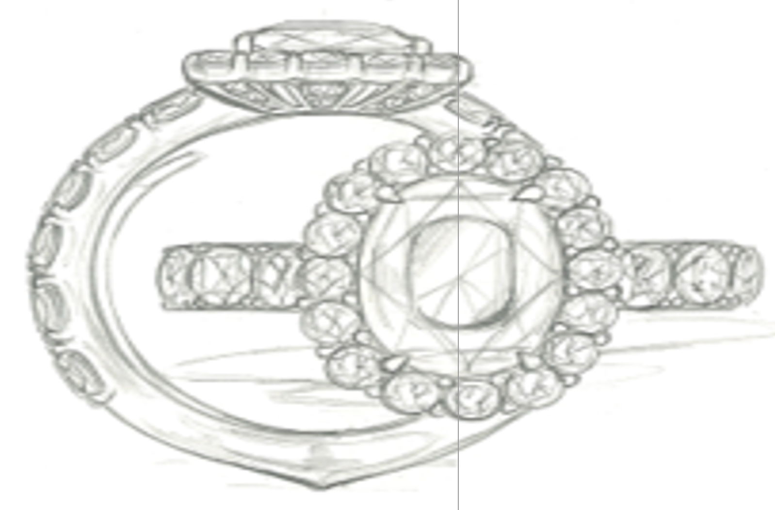 3.54ct Unheated Ceylon Cornflower Blue Sapphire Ring with D Flawless Diamonds set in 18K White Gold