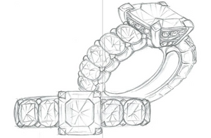 3.06ct Colorless Chrysoberyl Ring with D Flawless Diamonds set in 18K White Gold