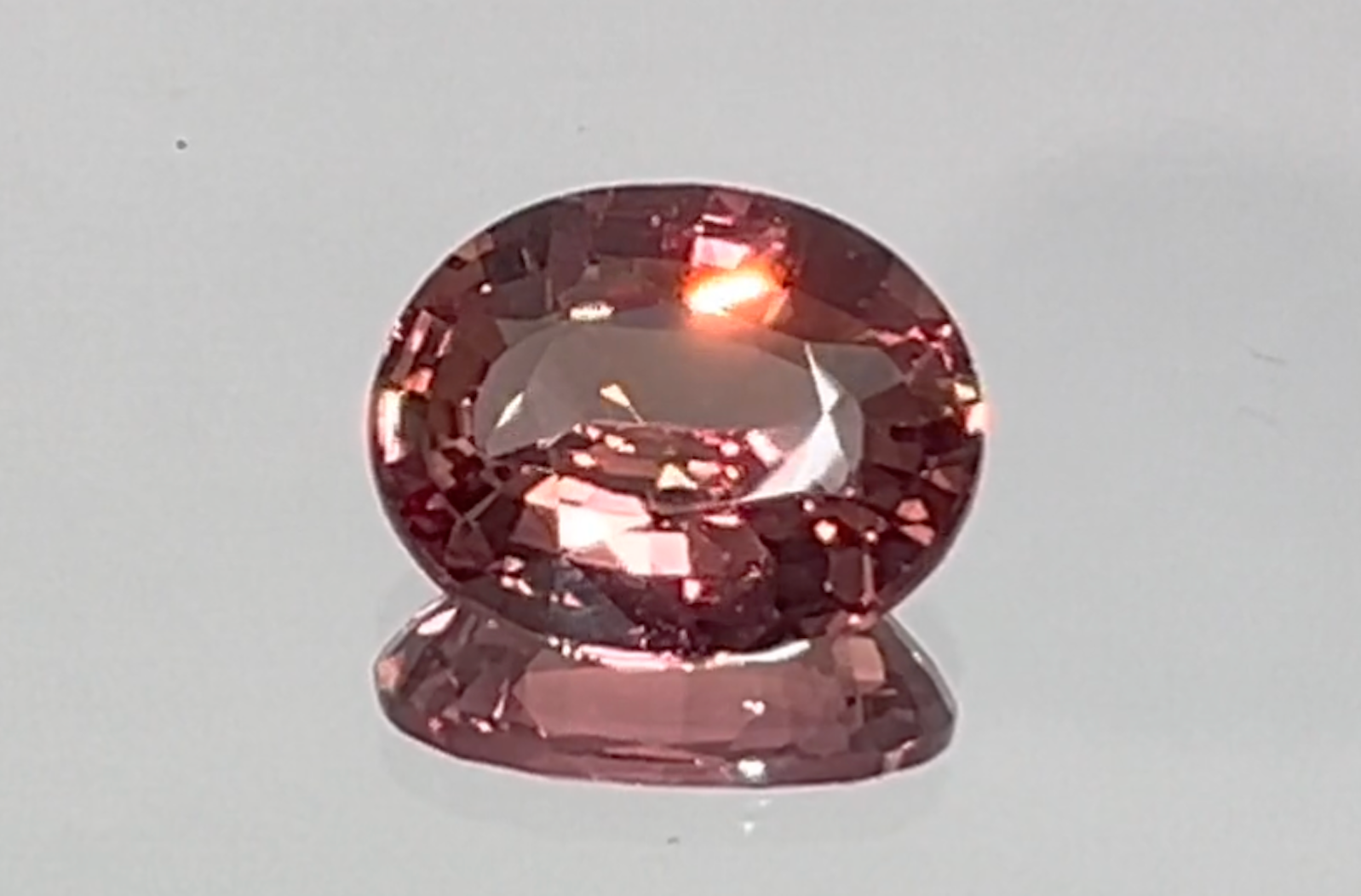 2.55ct Flawless Unheated Neon Lotus Padparadscha Sapphire Ring with D Flawless Diamonds set in 18K White Gold