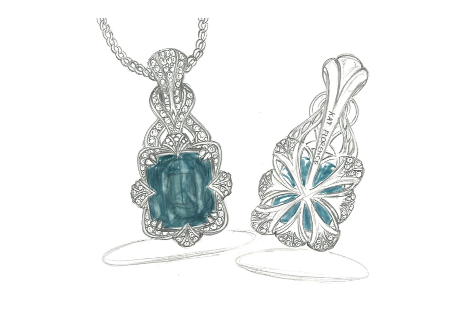 107.09ct Record Flawless Blue Afghan Indicolite Tourmaline Necklace with D Flawless Diamonds set in 18K Yellow Gold
