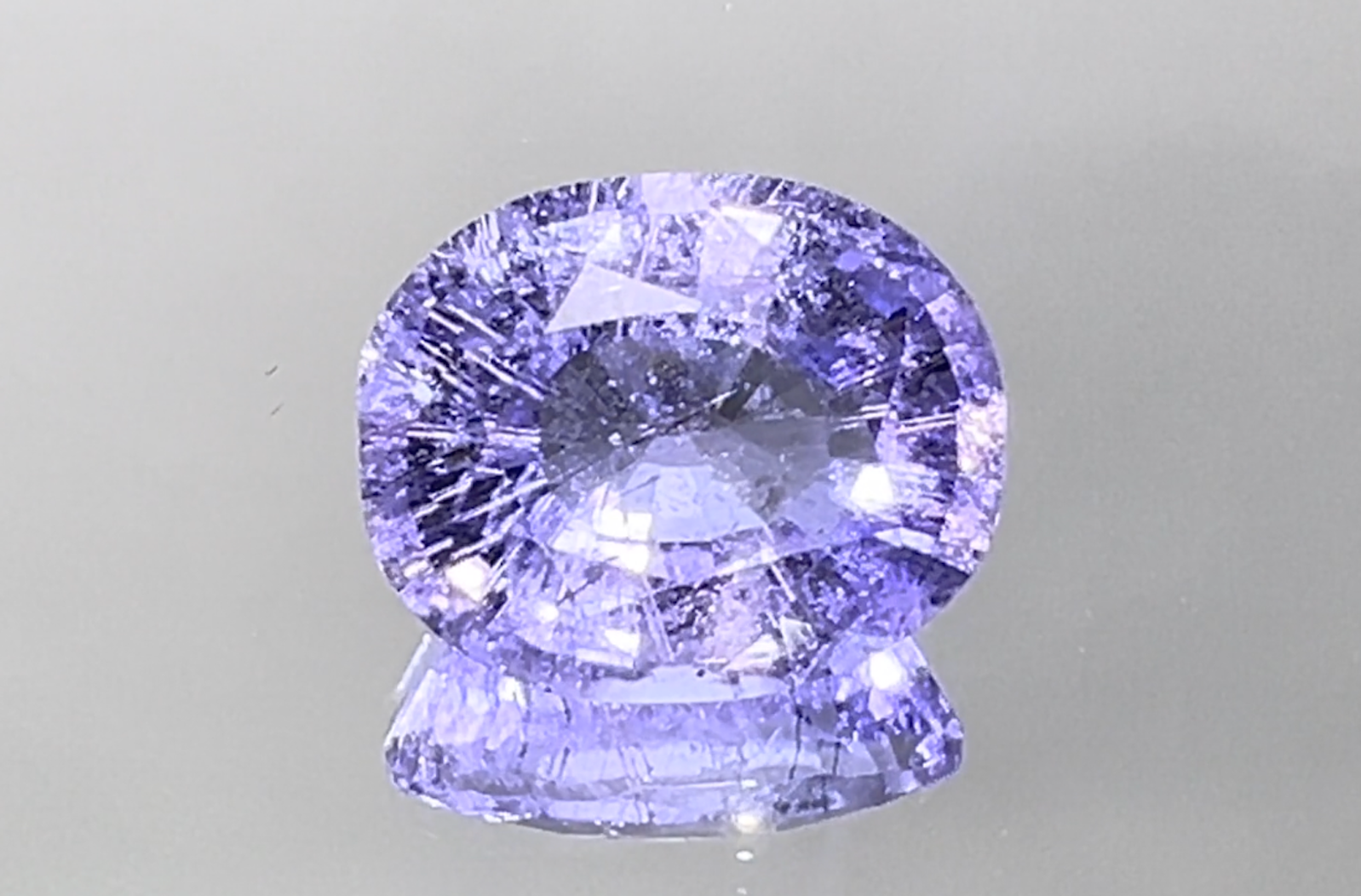 5.00ct Unheated Purple Paraiba Ring with D Flawless Diamonds set in 18K White Gold