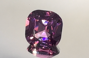 5.17ct Burmese Spinel Ring with D Flawless Diamonds set in 18K White Gold
