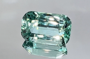 9.75ct No Oil Nigerian Emerald Ring with D Flawless Diamonds set in 18K White Gold