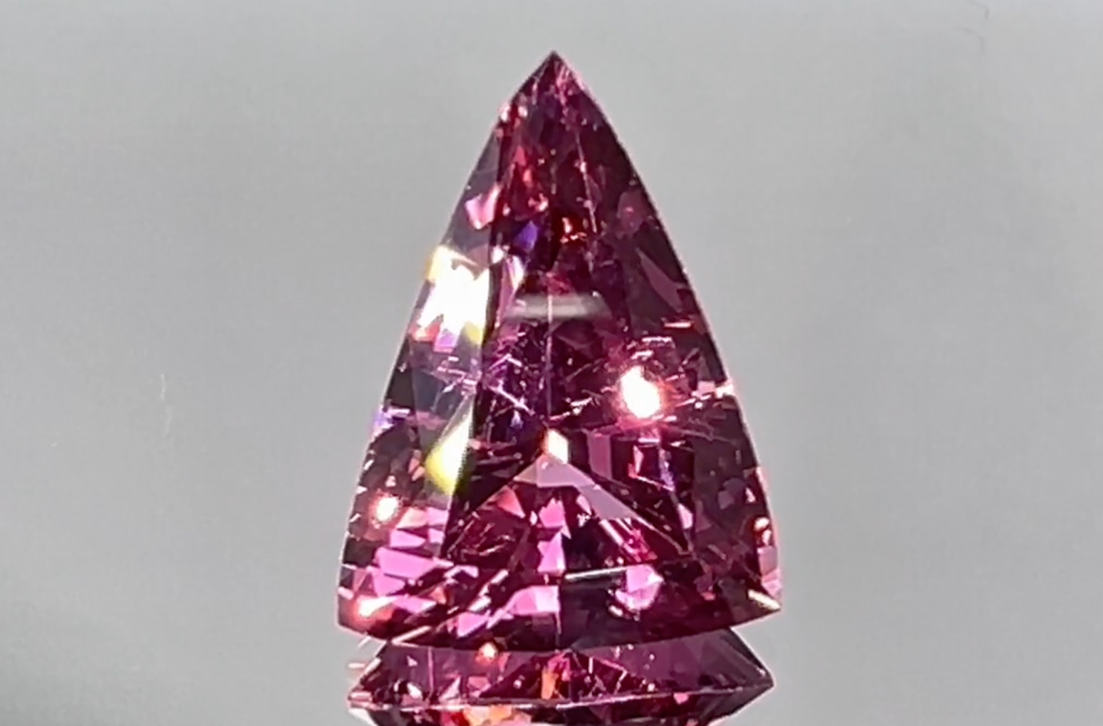 5.07ct Historical Balas Spinel Necklace with D Flawless Diamonds set in 18K White Gold
