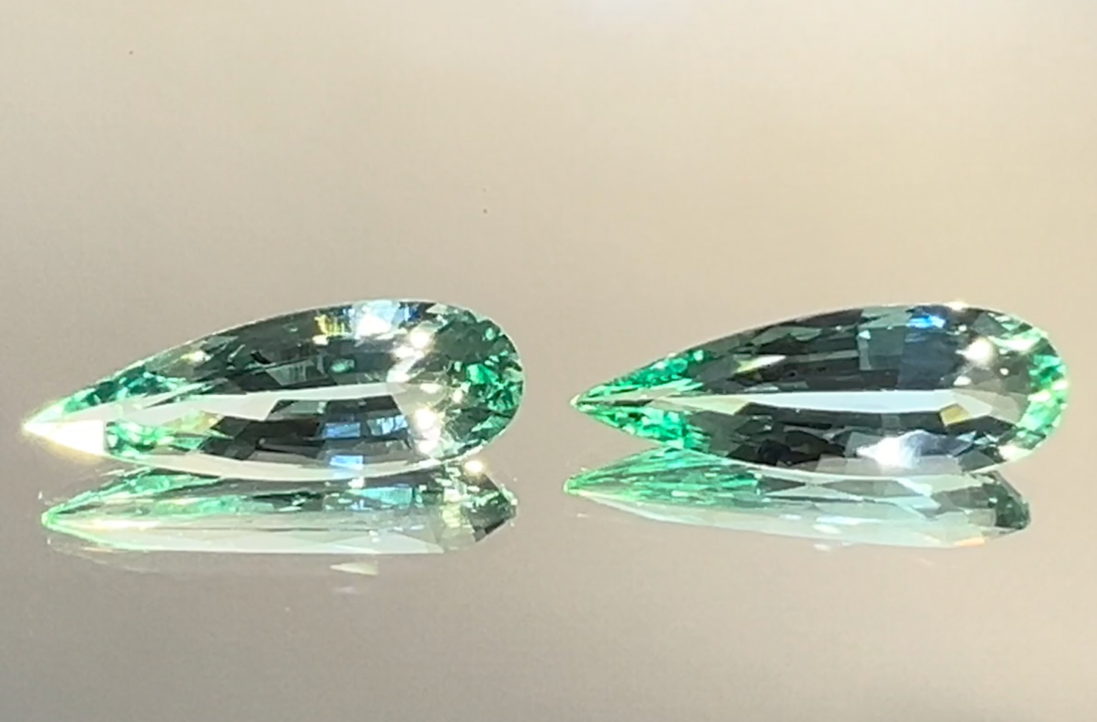 4.03ct No Oil Nigerian Emerald Earrings with D Flawless Diamonds set in 18K White Gold