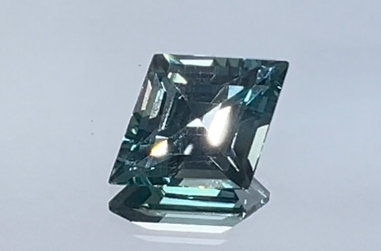 2.97ct Unheated GIA Montana Sapphire Ring with D Flawless Diamonds set in 18K White Gold