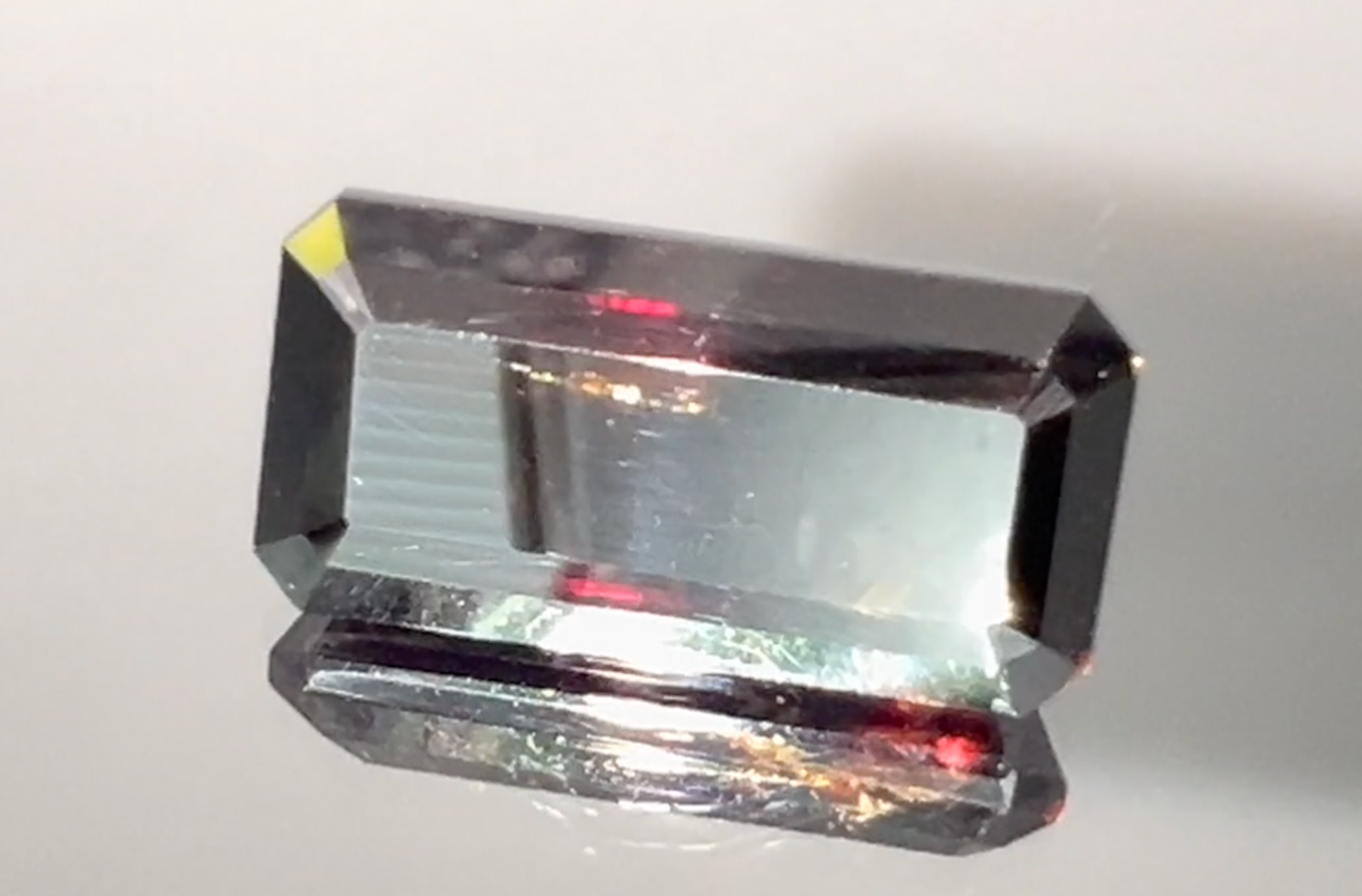 10.03ct Red Rutile Ring with D Flawless Diamonds set in 18K White Gold