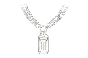 48.83ct World Record Hambergite Necklace with D Flawless Diamonds set in 18K Yellow Gold