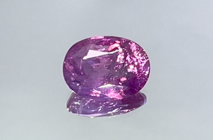 4.01ct Unheated Kashmir Sapphire Ring with D Flawless Diamonds set in 18K White Gold
