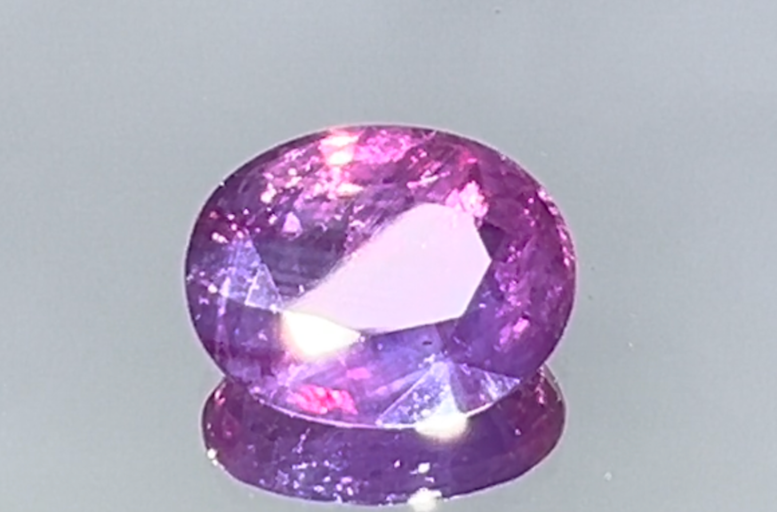 2.87ct Unheated Kashmir Sapphire Ring with D Flawless Diamonds set in 18K White Gold