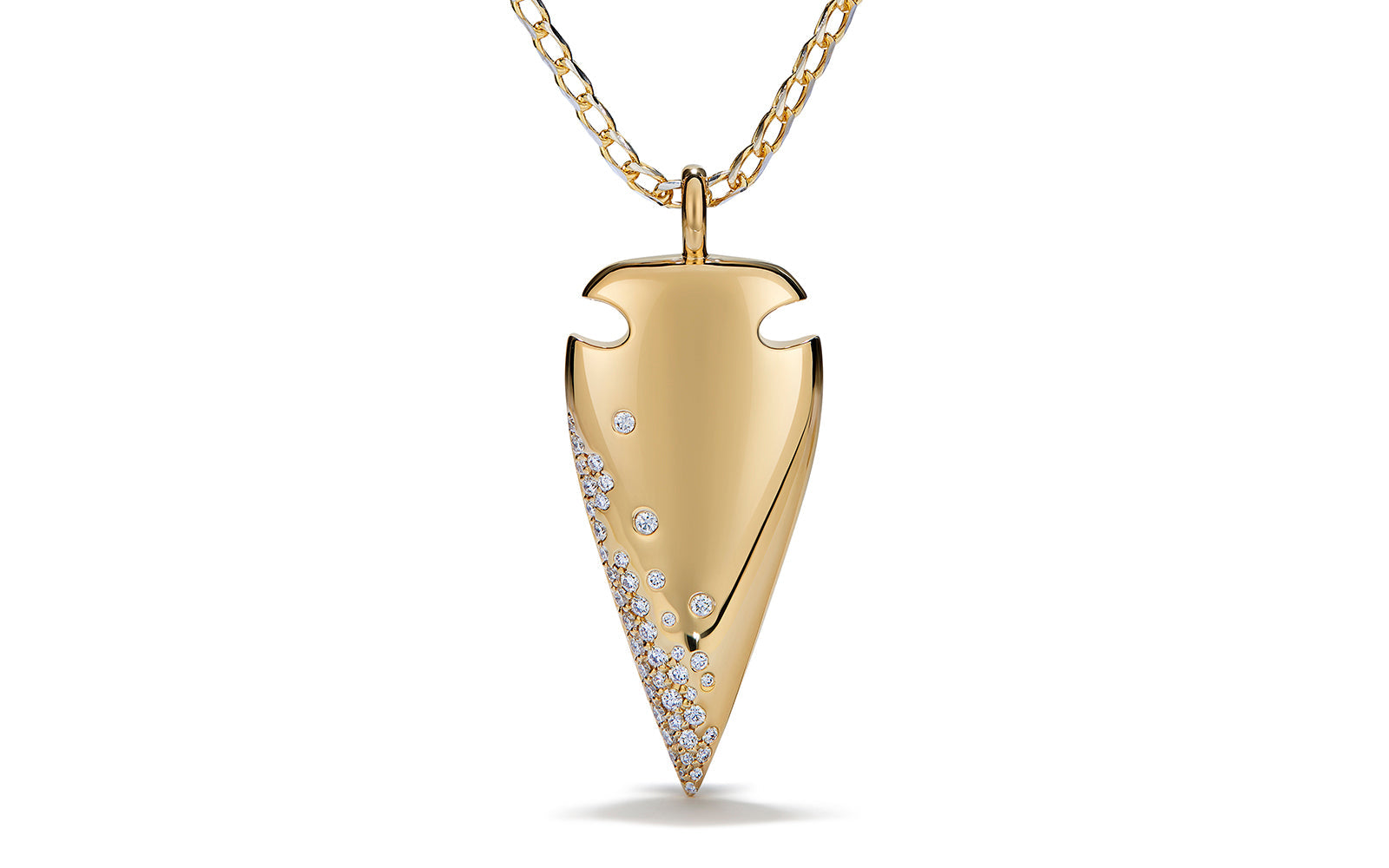 0.24ct D Flawless Diamond Necklace set in 18K Yellow Gold