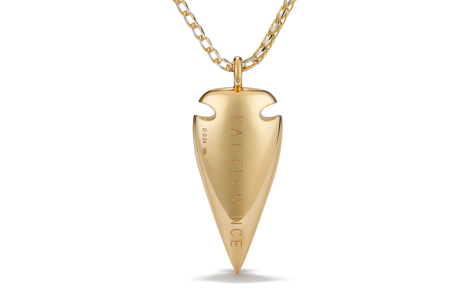 0.24ct D Flawless Diamond Necklace set in 18K Yellow Gold