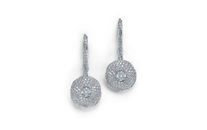 1.12ct D Flawless Diamond Earrings set in 18K White Gold