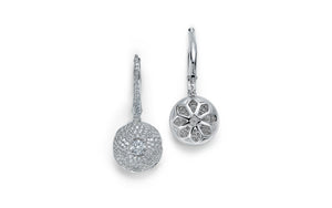 1.12ct D Flawless Diamond Earrings set in 18K White Gold