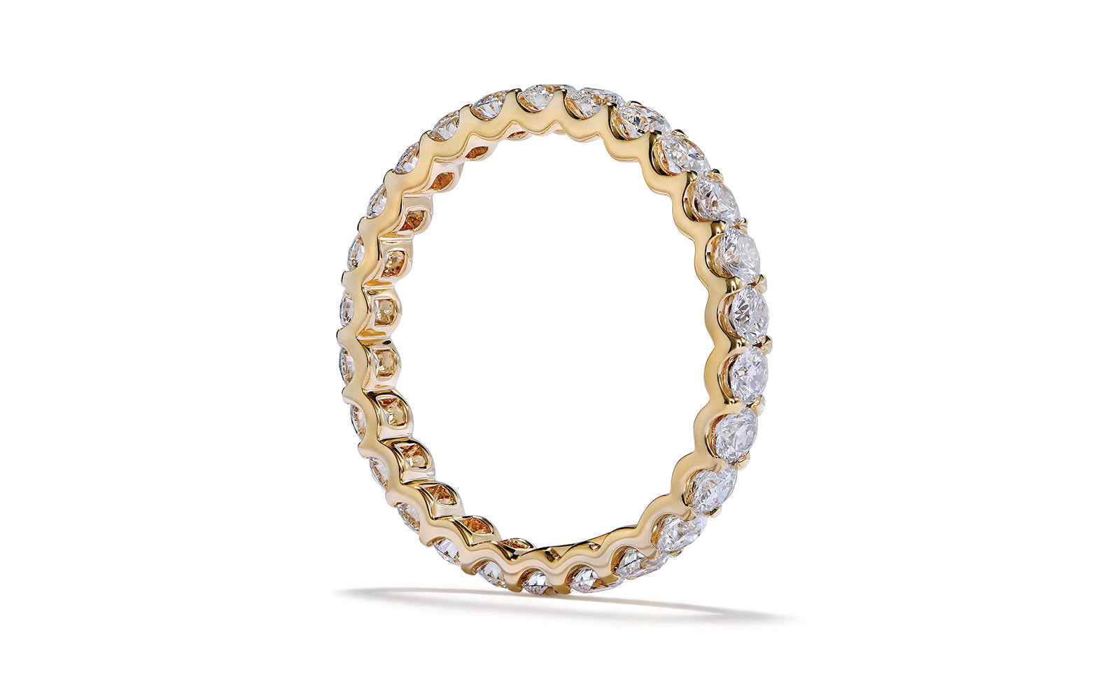 1.55ct D Flawless Diamond Ring set in 18K Yellow Gold