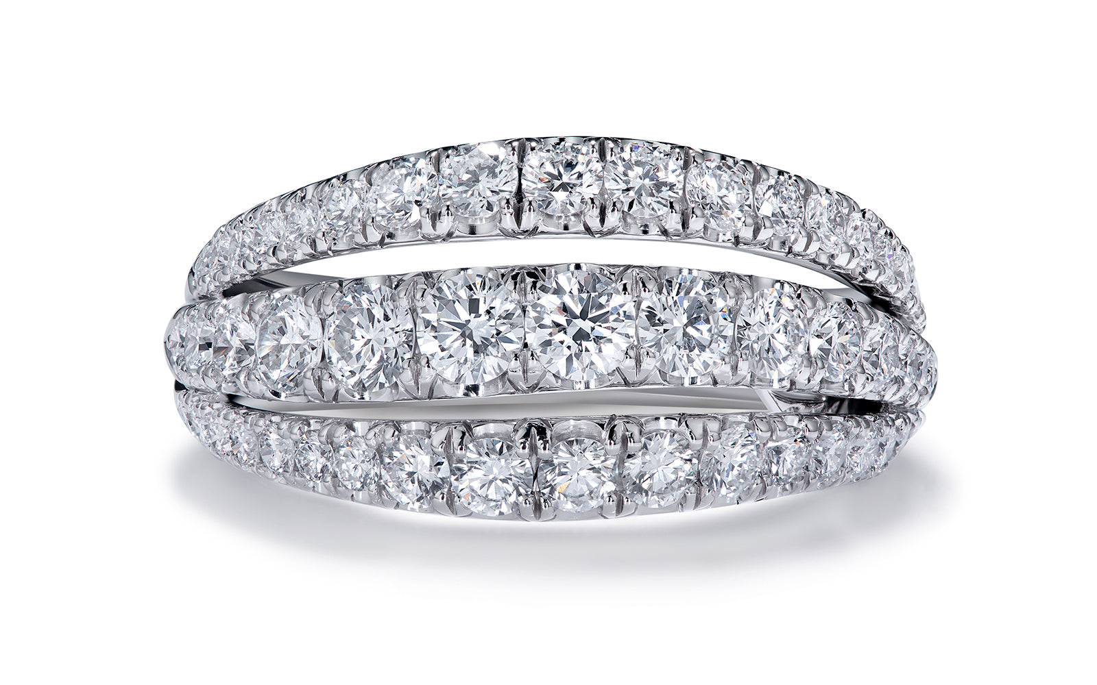 1.55ct D Flawless Diamond Ring set in 18K White Gold
