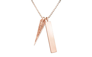 0.53ct D Flawless Diamond Necklace set in 18K Rose Gold
