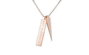 0.53ct D Flawless Diamond Necklace set in 18K Rose Gold