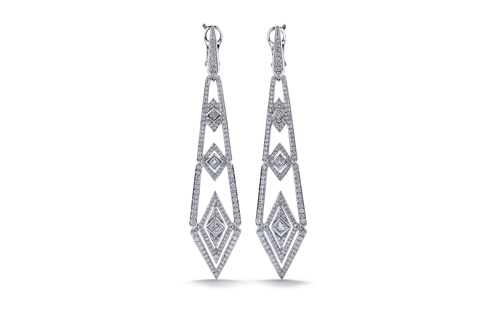 1.66ct D Flawless Diamond Earrings set in 18K White Gold