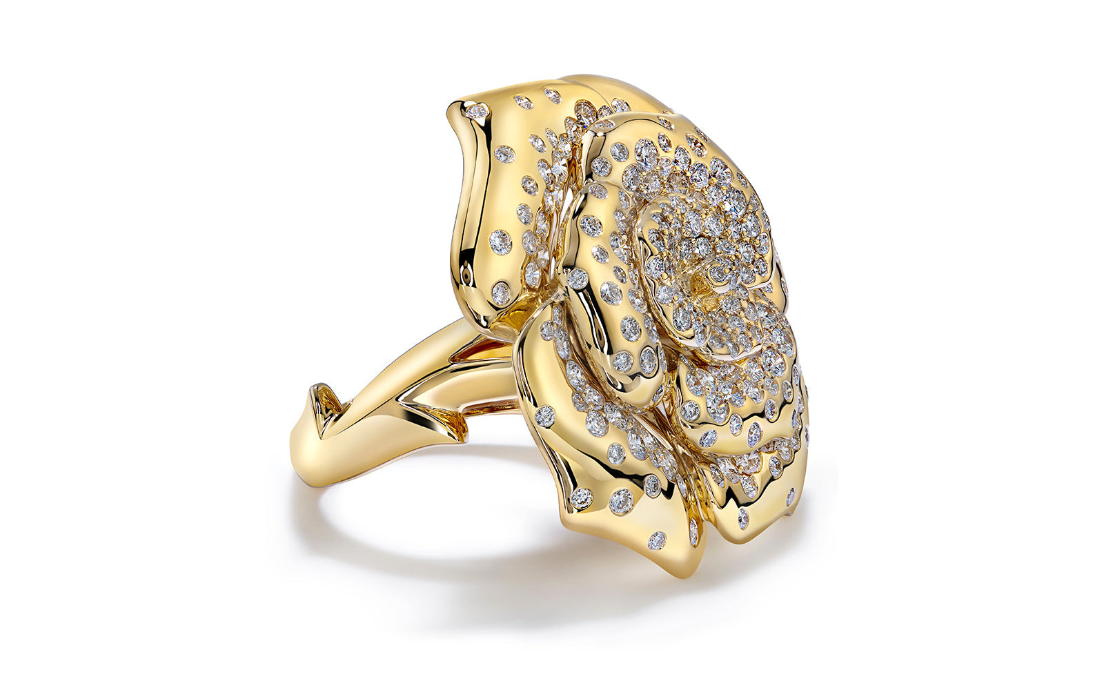 2.16ct D Flawless Diamond Ring set in 18K Yellow Gold