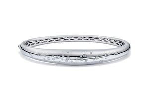 0.41ct D Flawless Diamond Bangle set in 18K White Gold
