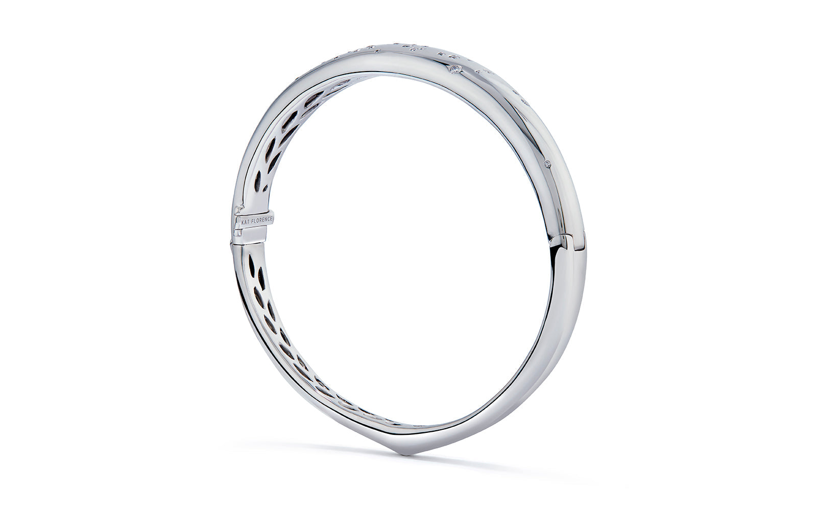 0.41ct D Flawless Diamond Bangle set in 18K White Gold