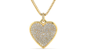 3.01ct D Flawless Diamond Necklace set in 18K Yellow Gold
