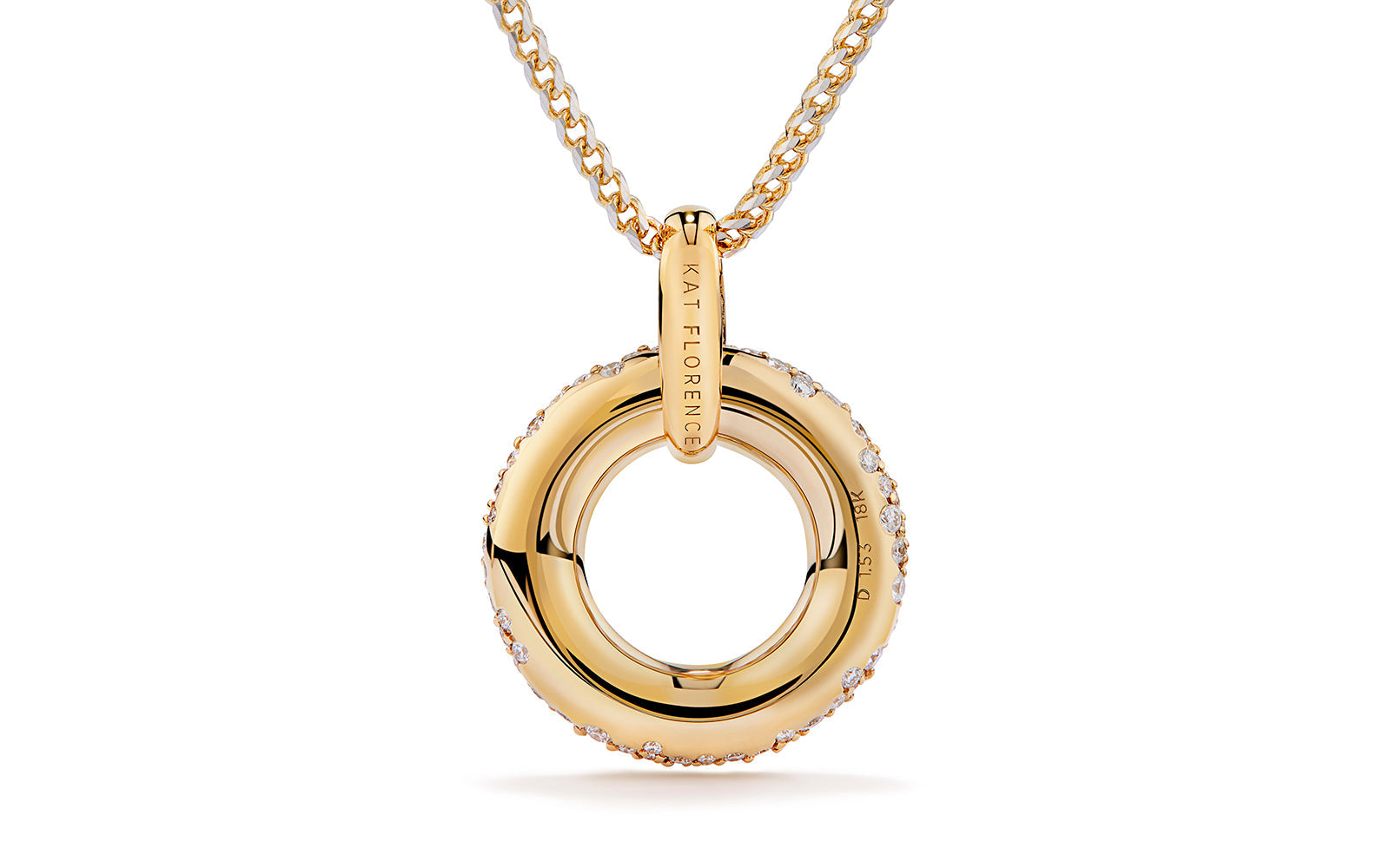 Endless 1.53ct D Flawless Diamond Necklace set in 18K Yellow Gold