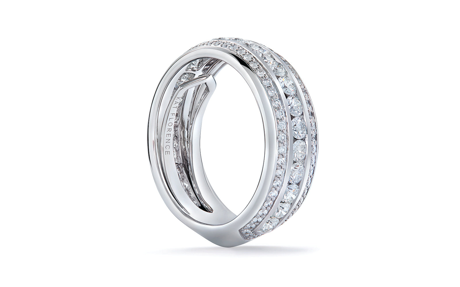 1.83ct D Flawless Diamond Ring set in 18K White Gold