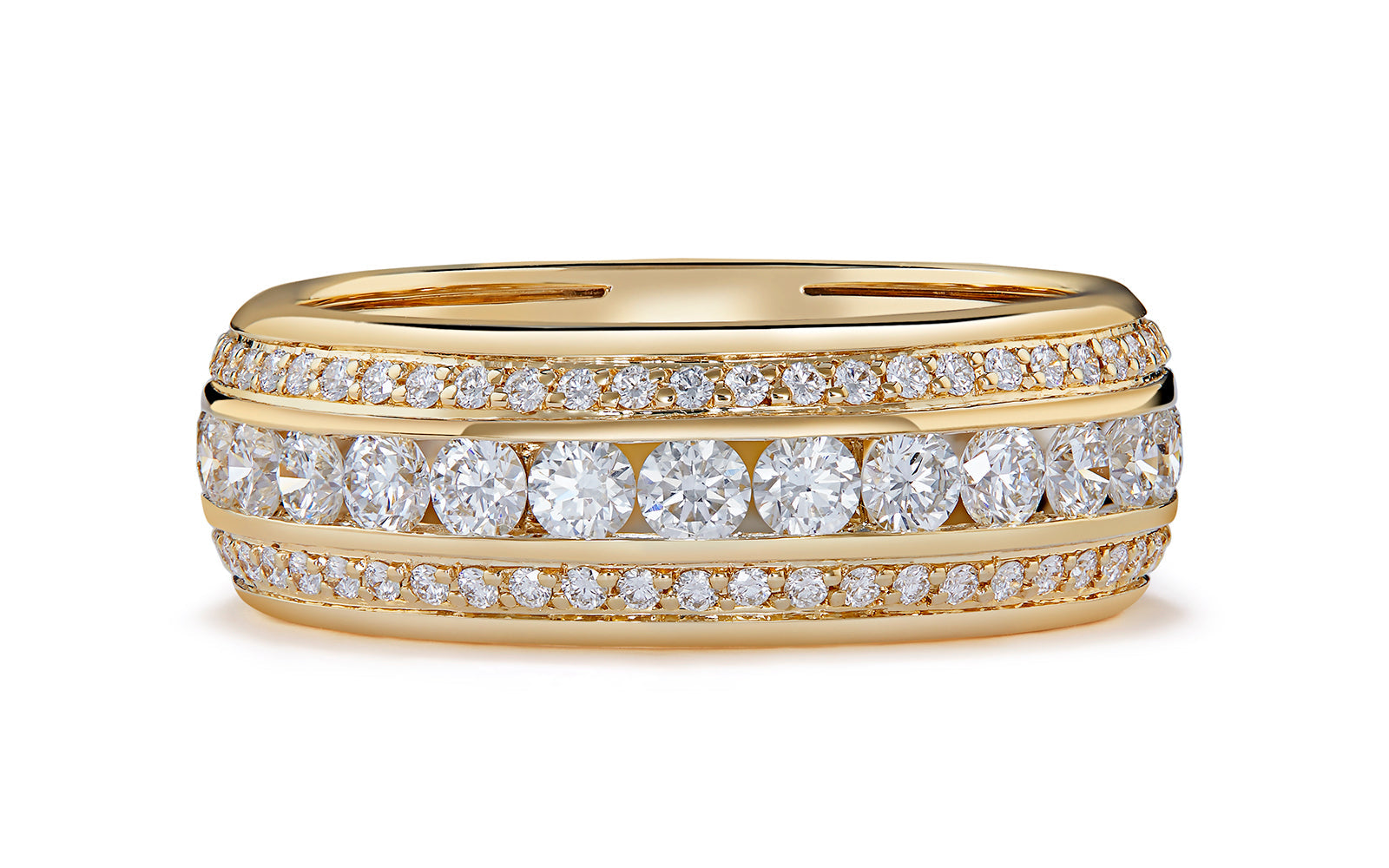 1.75ct D Flawless Diamond Ring set in 18K Yellow Gold