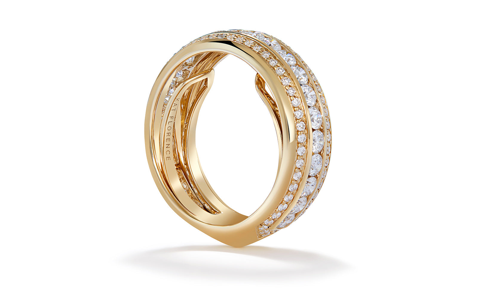 1.75ct D Flawless Diamond Ring set in 18K Yellow Gold