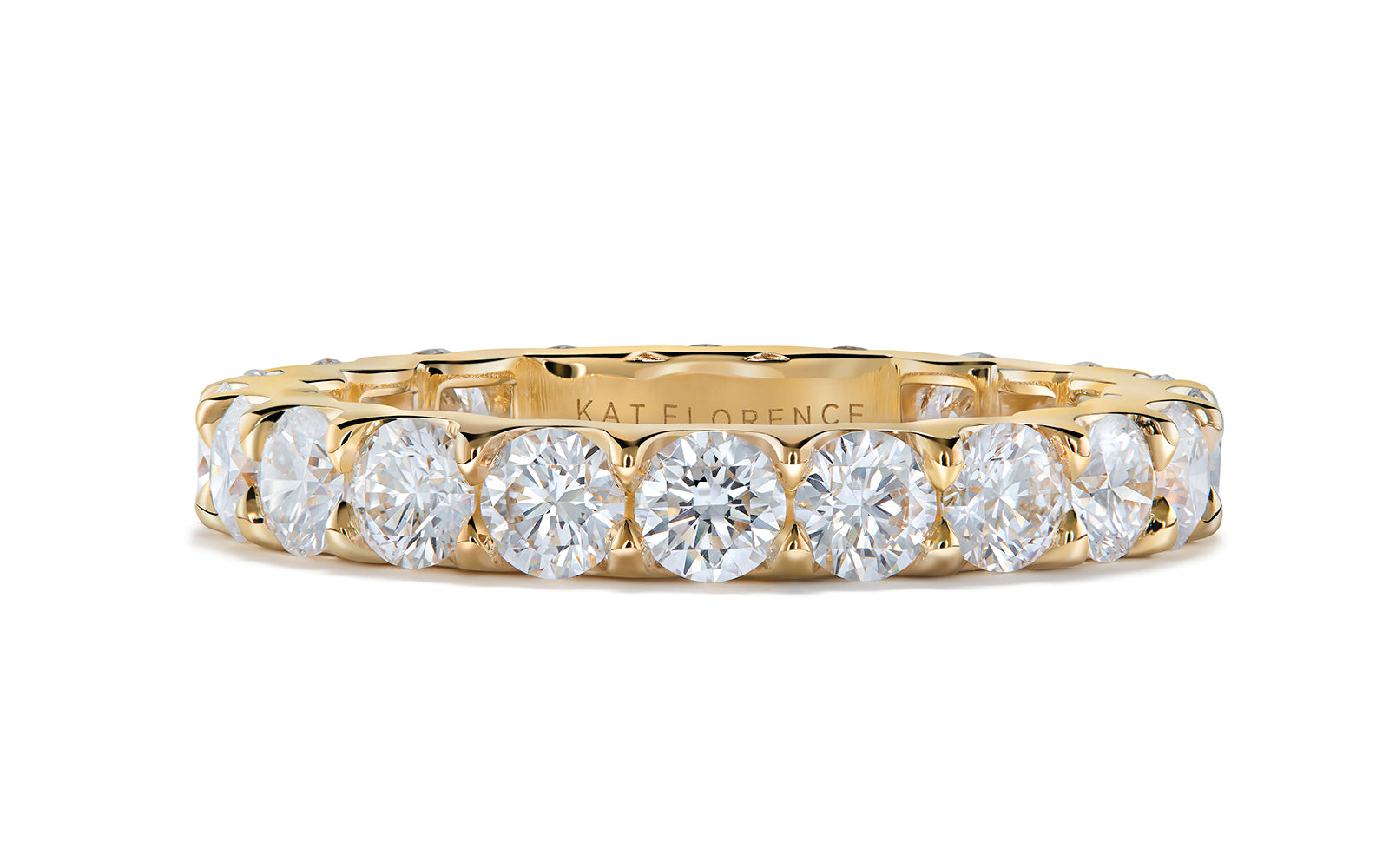 2.70ct D Flawless Diamond Ring set in 18K Yellow Gold