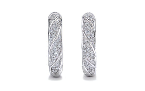 2.30ct D Flawless Diamond Earrings set in 18K White Gold