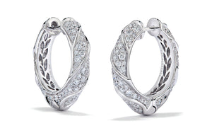 2.30ct D Flawless Diamond Earrings set in 18K White Gold