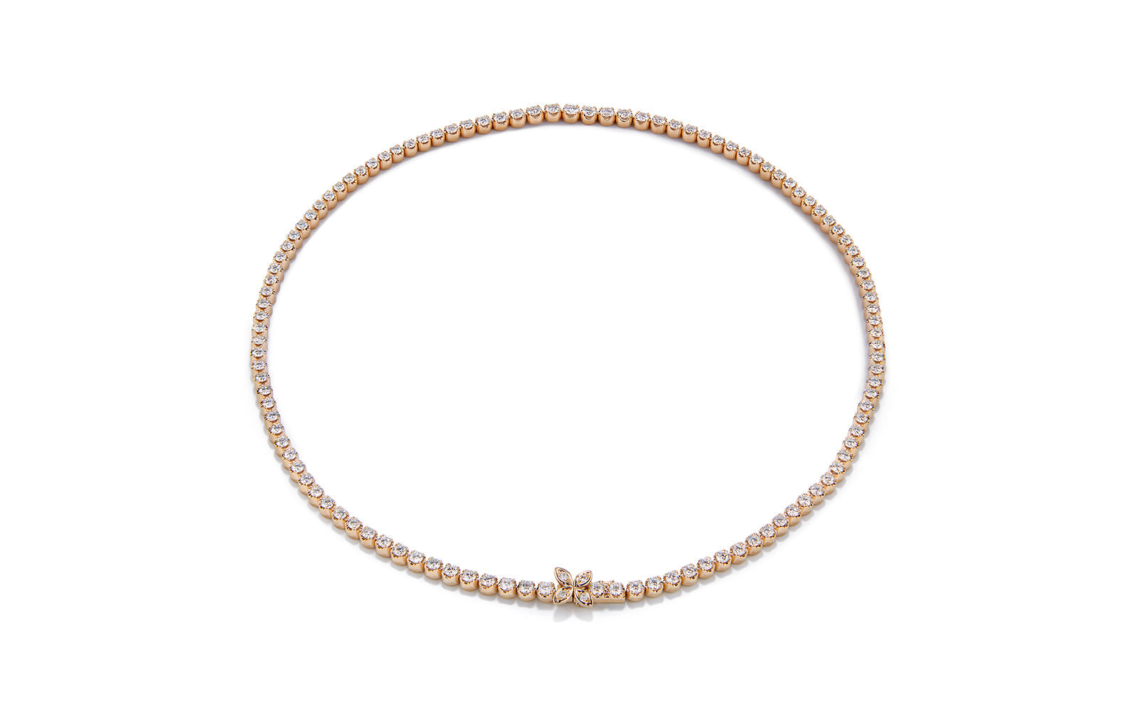 7.52ct D Flawless Diamond Nacklace set in 18K Yellow Gold