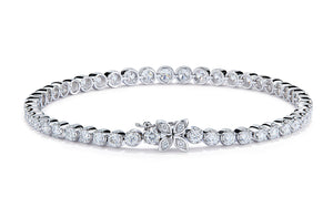 Ice 3.60ct D Flawless Diamond Bracelet set in 18K White Gold