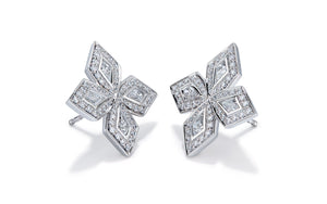 1.36ct D Flawless Diamond Earrings set in Platinum