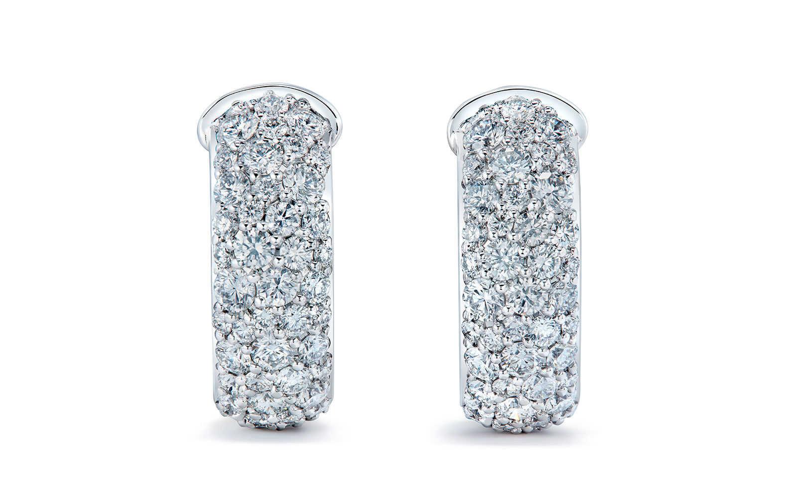 2.00ct D Flawless Diamond Earrings set in 18K White Gold