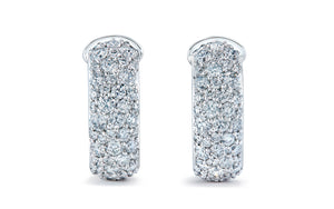 2.00ct D Flawless Diamond Earrings set in 18K White Gold