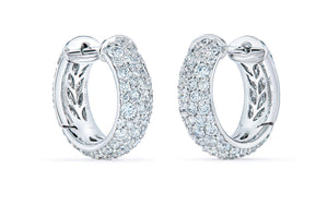 2.00ct D Flawless Diamond Earrings set in 18K White Gold