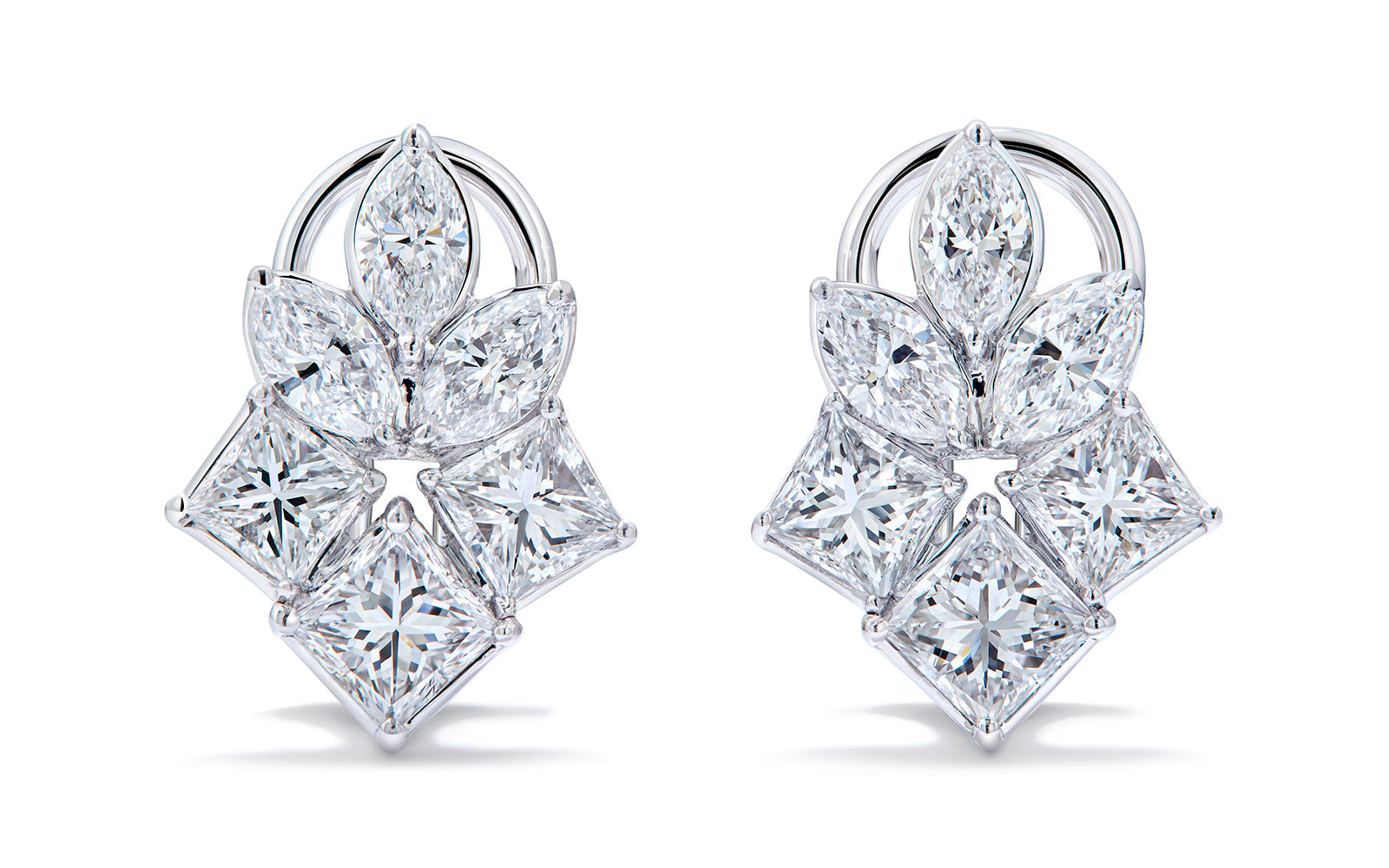 1.68ct D Flawless Diamond Earrings set in 18K White Gold