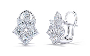 1.68ct D Flawless Diamond Earrings set in 18K White Gold