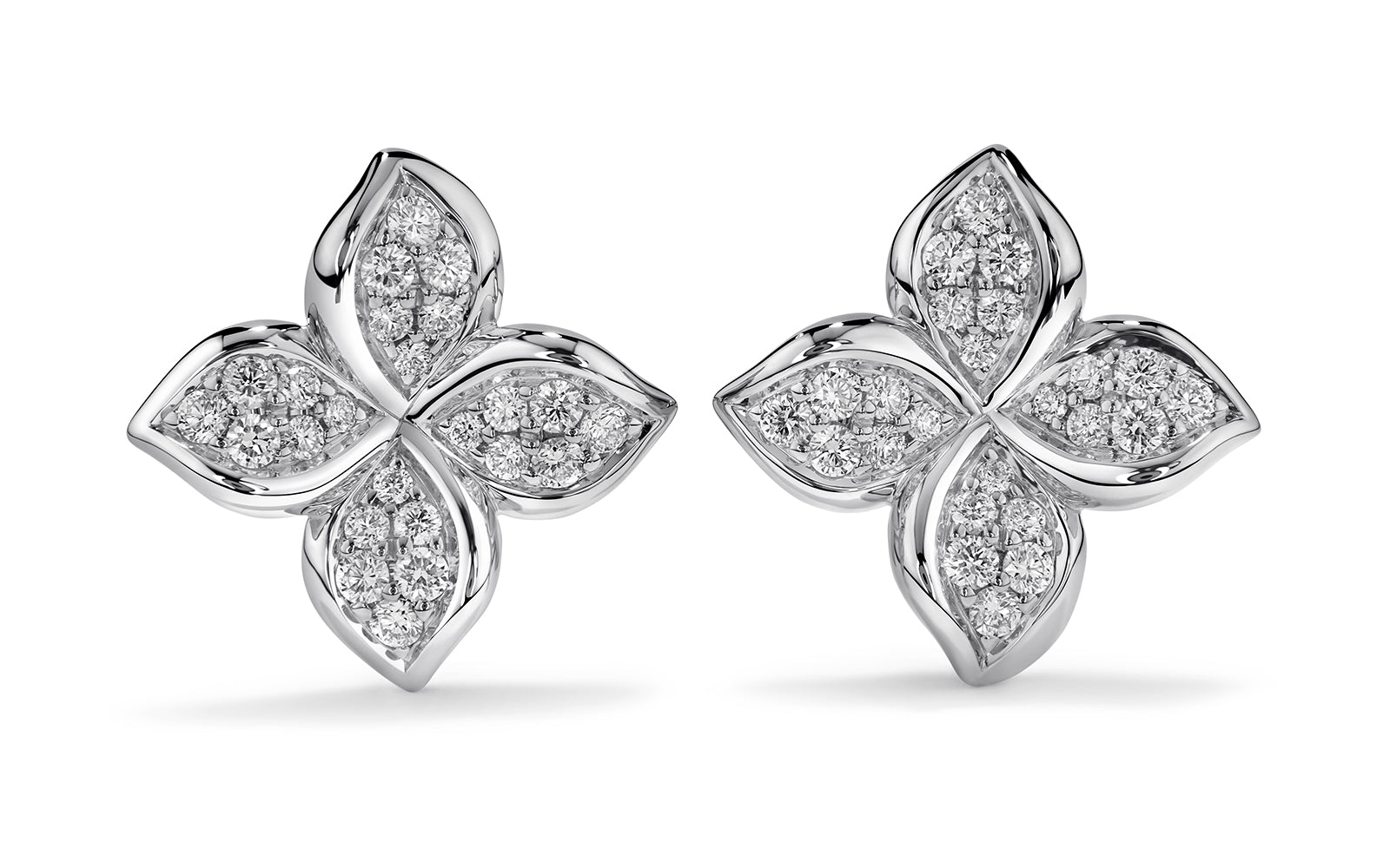 0.54ct D Flawless Diamond Earrings set in 18K White Gold