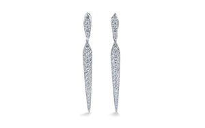 2.44ct D Flawless Diamond Earrings set in 18K White Gold