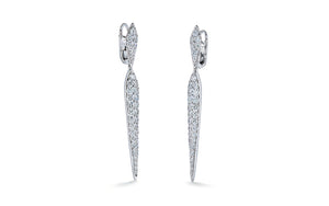 2.44ct D Flawless Diamond Earrings set in 18K White Gold