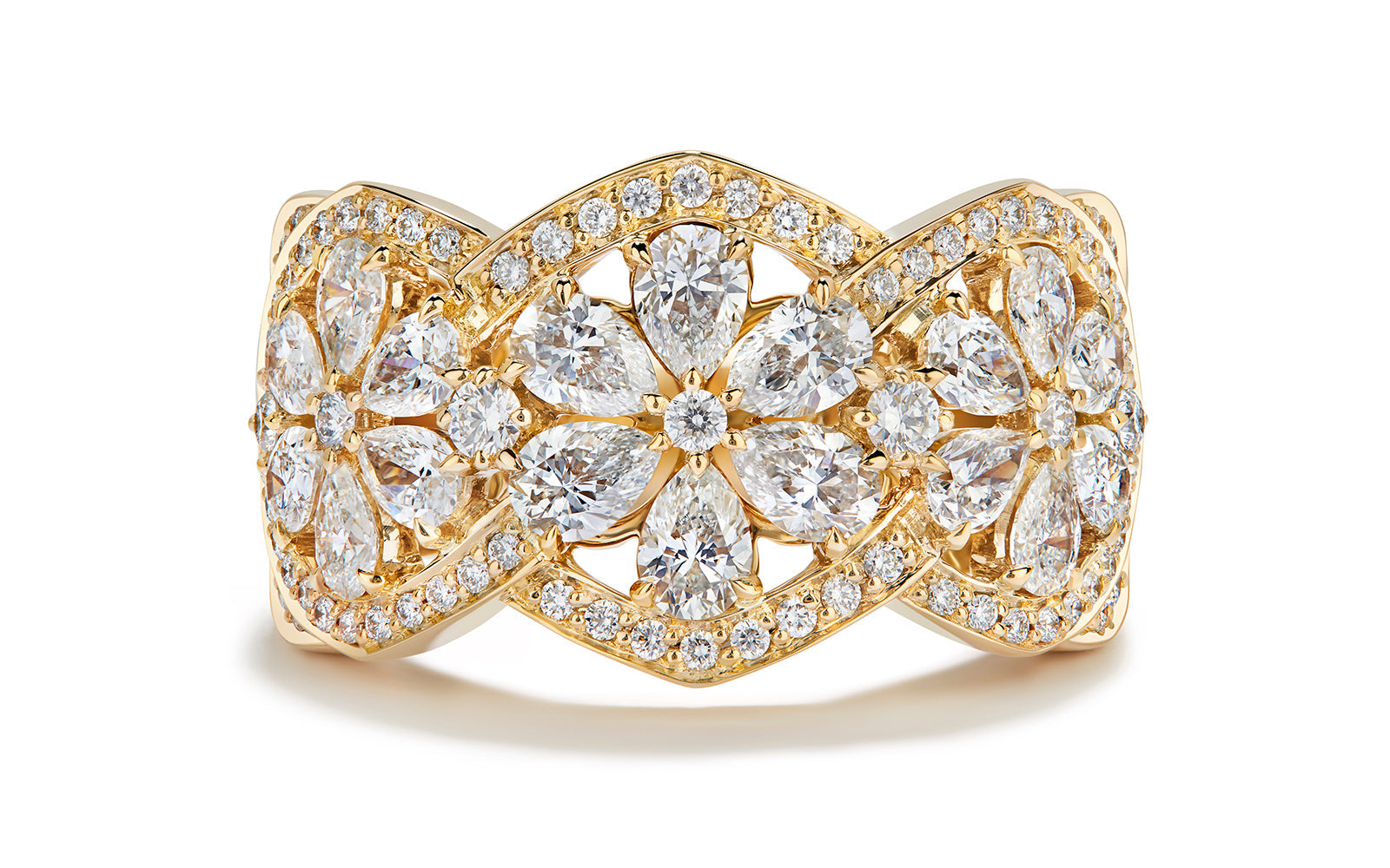 2.46ct D Flawless Diamond Ring set in 18K Yellow Gold