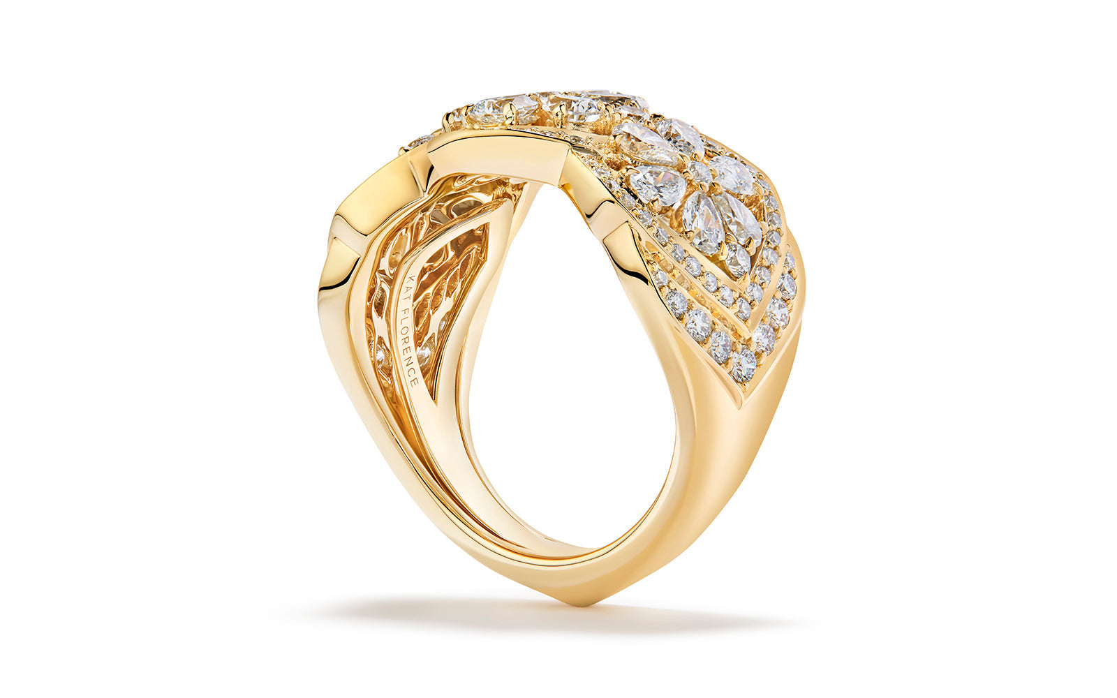 2.46ct D Flawless Diamond Ring set in 18K Yellow Gold