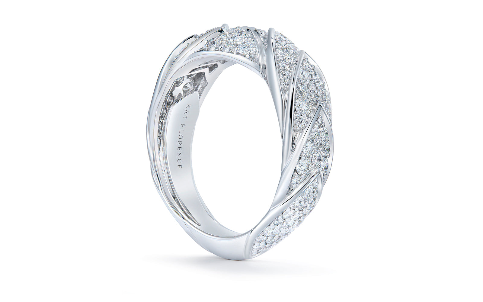 1.55ct D Flawless Diamond Ring set in 18K White Gold