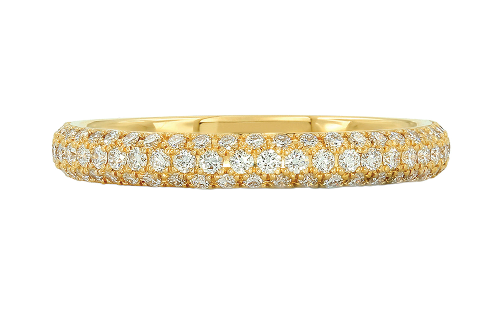 0.66ct D Flawless Diamond Ring set in 18K Yellow Gold